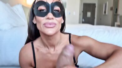 Masked Catgirl Blowjob POV Destroyed By Huge Cock Cumshot
