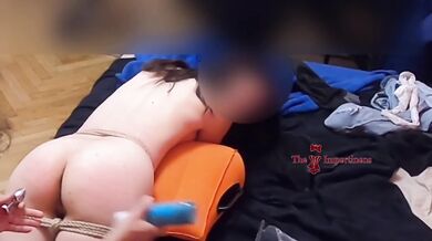 Italian Brunette Shibari Girl Destroyed Gushing Choked With Cane And Plugged