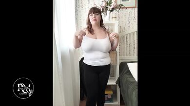 Busty Plus Size Try On Haul Dresses Romper Skirts Workout Tops