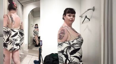 Exclusive HD Pornstar Solo Female Busty Plus Size Swimsuits Off The Shelf Try On Haul Destroyed Gushing