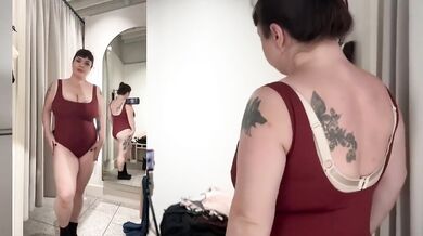 Exclusive HD Pornstar Solo Female Busty Plus Size Swimsuits Off The Shelf Try On Haul Destroyed Gushing
