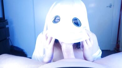 Halloween Party Step Sis Ghost Cosplay Oil Thighjob Big Ass
