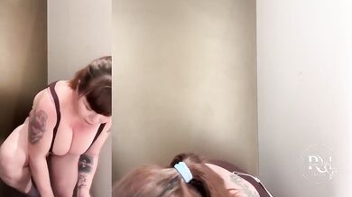 Busty Girl Destroyed Trying Jeans Romper and Gym Sets Exclusive HD Porn Solo Female