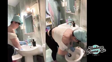 Exclusive Verified Model Dolled Up Vintage Cleaning Choked