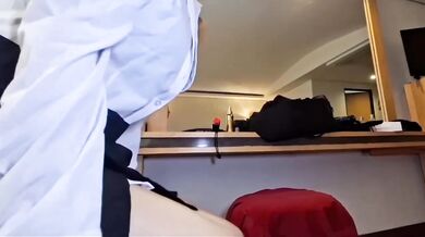 Masturbate While Stepdaughter Gets Ready SPOILER She Ends Up Getting Fucked