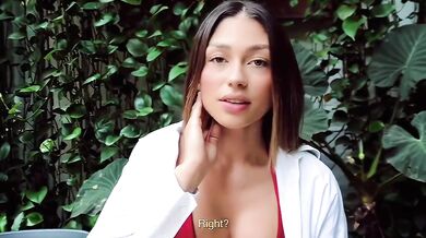 Colombian Fit Babe Cheating Girlfriend Surprise Bathtub Hard Fuck Cum Swallow