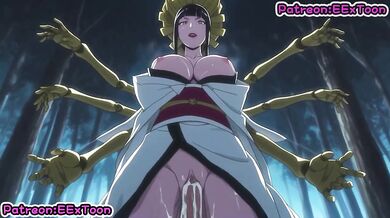 Senjumaru Shutara Destroyed Gushing Choked Big Tits Blow Job Hentai by eextoon