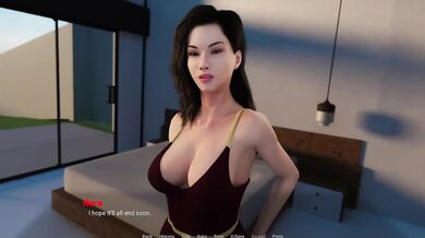 Gaming Session Destroyed Cheating Brunette MILF Big Ass Step Mom Blowjob