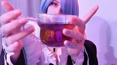 Rem ASMR Lollipop Sucking and Relaxing Massage Maid Cosplay Joi Exclusive