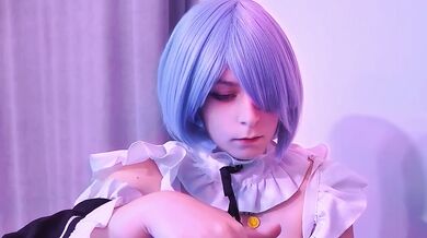 Rem ASMR Lollipop Sucking and Relaxing Massage Maid Cosplay Joi Exclusive