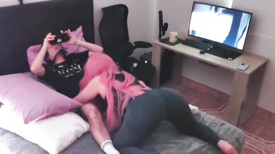 When My Stepsister Does Not Like The Movie She Gives Me A Destroyed Femdom Handjob