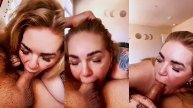 Luna Opens Mouth And I Destroy Her Throat With Cum Gushing Deep Throat Swallow Thick Cock
