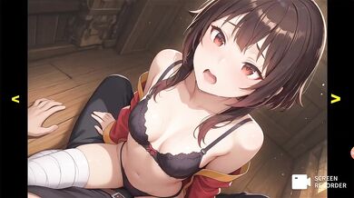 Megumin Destroyed Anal Blowjob Big Tits Big Dick Cartoon
