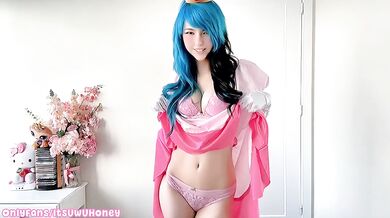 Super Princess Peach Cosplay Striptease Destroyed Gushing Choked
