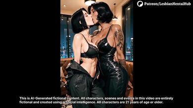 Tattooed Lesbian Couple Destroyed With Strapon in Luxury Apartment