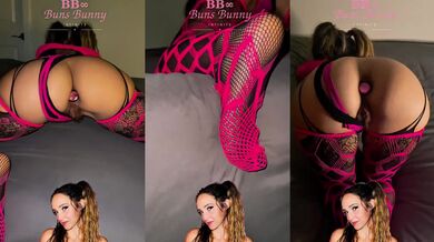 BUNS BUNNY INFINITE PAWG MILF Lingerie Show Pink Panties Butt Plug Teasing