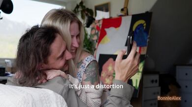 A loving couple’s intimate moments — emotional closeness slowly turns into passionate sunlight sex
