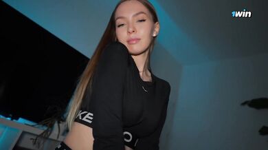 Fucked his Nike Pro girlfriend deep in the mouth