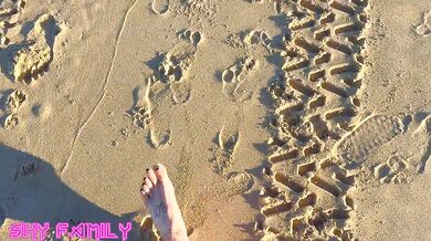 Fucking & Fisting My Wifes Best Friend At Public Nude Beach While People Watch From Afar!