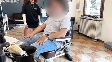 HE CUMS IN THE THROAT BY THE BARBERSHOP, I jumped on his cock