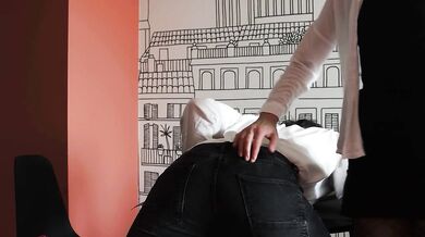 Spanking and Pegging Makes Him Cum A Lot