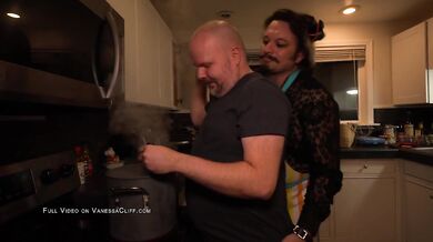 Pansexual Triad in the Kitchen - A Guy, a Girl & a Nonbinary Person Loving & Fucking - Cliff Media