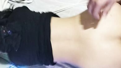 My boyfriend's friend blows me up and squirts me