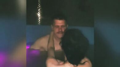 hot wife wants husband's best friend in a hot tub when her husband went to drinks. 3:15s