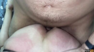 Wife came home from work and fucked her husband and his friend