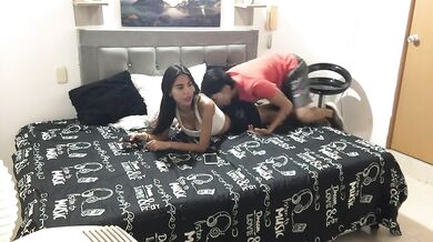 my friend came to visit and we ended up fucking in my room
