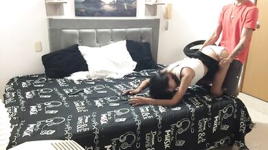 my friend came to visit and we ended up fucking in my room