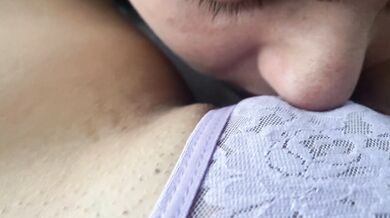 My lesbian best friend makes me cum many times by sucking my giant clit