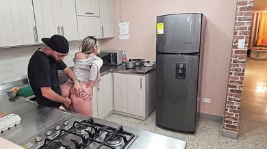 I fuck my best friend's husband without her finding out and he leaves cum on my huge tits