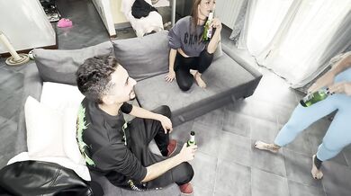 The loser passerby fucks two friends doggy style who change a light bulb (pt2)