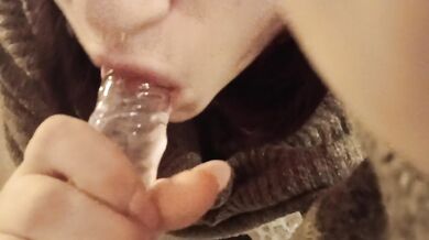 Dildo sucking