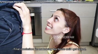 Fucking my best friend's wife in the kitchen while he's in the bedroom next to us