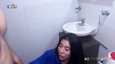 OMG! My stepmom listens to me fucking my best friend's girlfriend