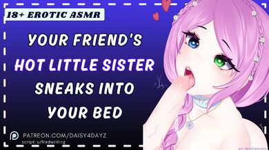 ASMR || Friend's Hot College Sister Sneaks into Your Bed [Slutty Whispers] [Audio Roleplay]