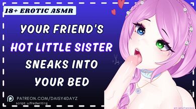 ASMR || Friend's Hot College Sister Sneaks into Your Bed [Slutty Whispers] [Audio Roleplay]