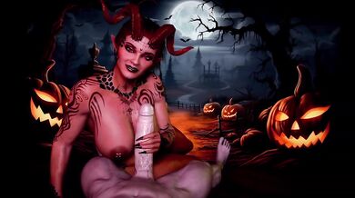 POV Succubus Blowjob Big White Cock Demon Devil Seduction
