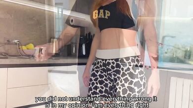 StepMom Fucks StepSon and Gets Cum on Her Tits to Hide Her Secret from the StepDad