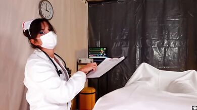 Hot Nurse POV Halloween Role Play Jerk Off and Fuck You Riding Big Dick CHP 2 The Collectoress Video