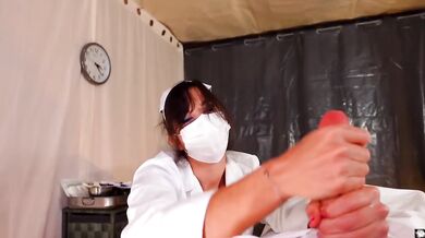 Hot Nurse POV Halloween Role Play Jerk Off and Fuck You Riding Big Dick CHP 2 The Collectoress Video