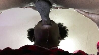 Sloppy Blowjob Ebony Deepthroat Cumshot Sloppiest Head