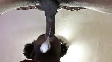 Sloppy Blowjob Ebony Deepthroat Cumshot Sloppiest Head