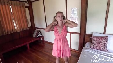 Hot Blonde 18 Stepdaughter Sharing Bed With Stepdad In Hotel Room Doggy Style Creampie