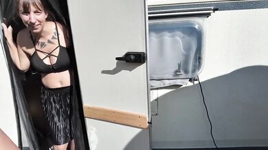 Verified Amateur Pregnant MILF With Big Natural Boobs And Big Ass Destroyed In Caravan Romantic Behind The Scenes HD