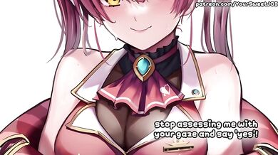 Houshou Marine Joi Destroyed Gushing Cumshot Cock Tease Femdom HD