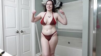 Big Natural Tits Bikini Try On Haul Destroyed Gushing Choked
