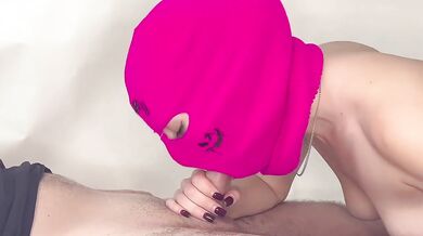 Thief Broke In To Steal And Offered Blowjob To Avoid Police Call With Huge Cumshot On Tits